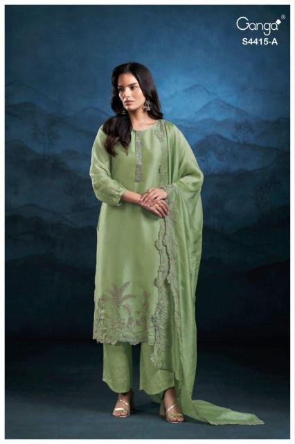 Ganga iriska 4415 wholesale dealers for dress materials in mumbai